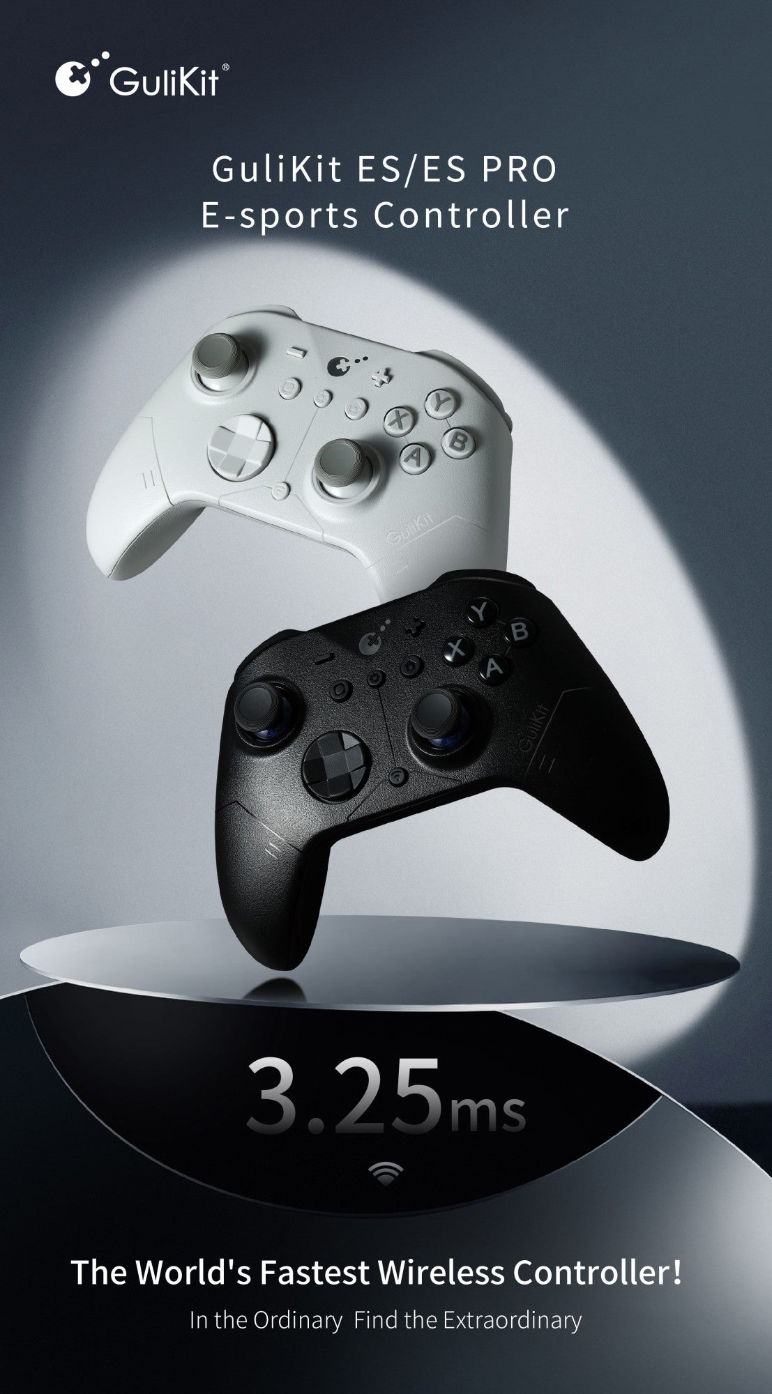 Gulikit  ES/ES PRO  Wireless Controller For Nintendo switch 2 ,Bluetooth,for Windows, Android ,iOs Game Accessories?BLACK/white