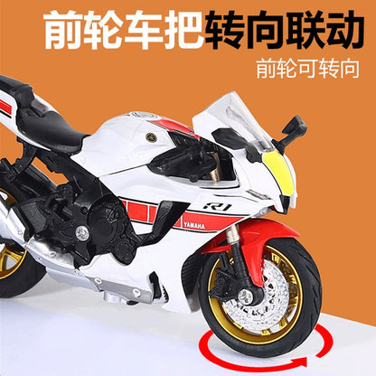 1:18 GSX1000 CBR 1000RR R1 Hayabusa Coleção de Modelos de Motos em Liga Autorização Genuína Miniatura de Brinquedo de Moto