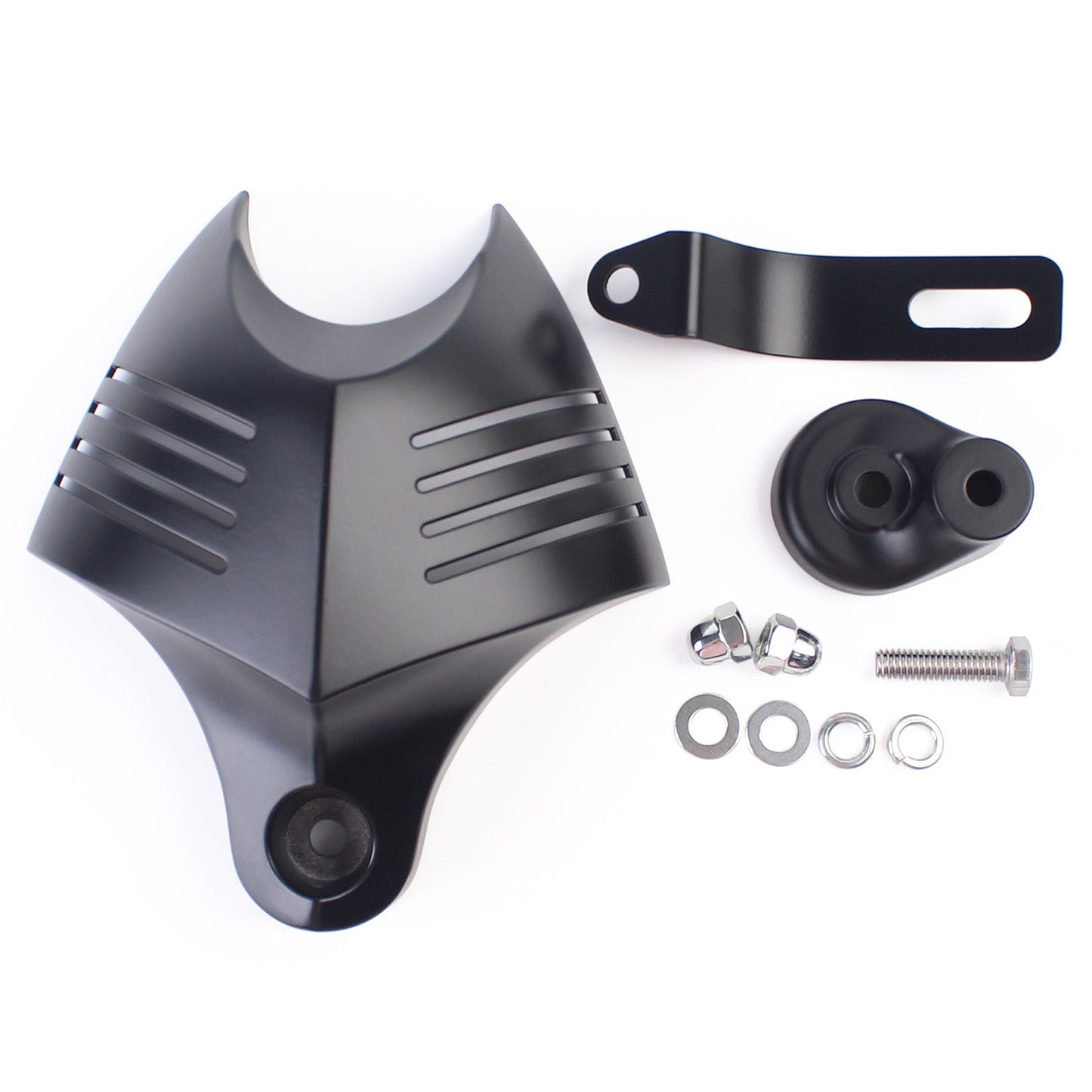 Mptprcycle Capa de buzina dupla preta Cowbell para Harley Big Twins V-Rods 1992-2020