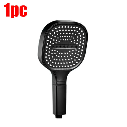 Chuveiro de alta pressão com painel grande de 13CM, com filtro, 3 modos, bico de pulverização de grande fluxo, chuveiro quadrado para banheiro