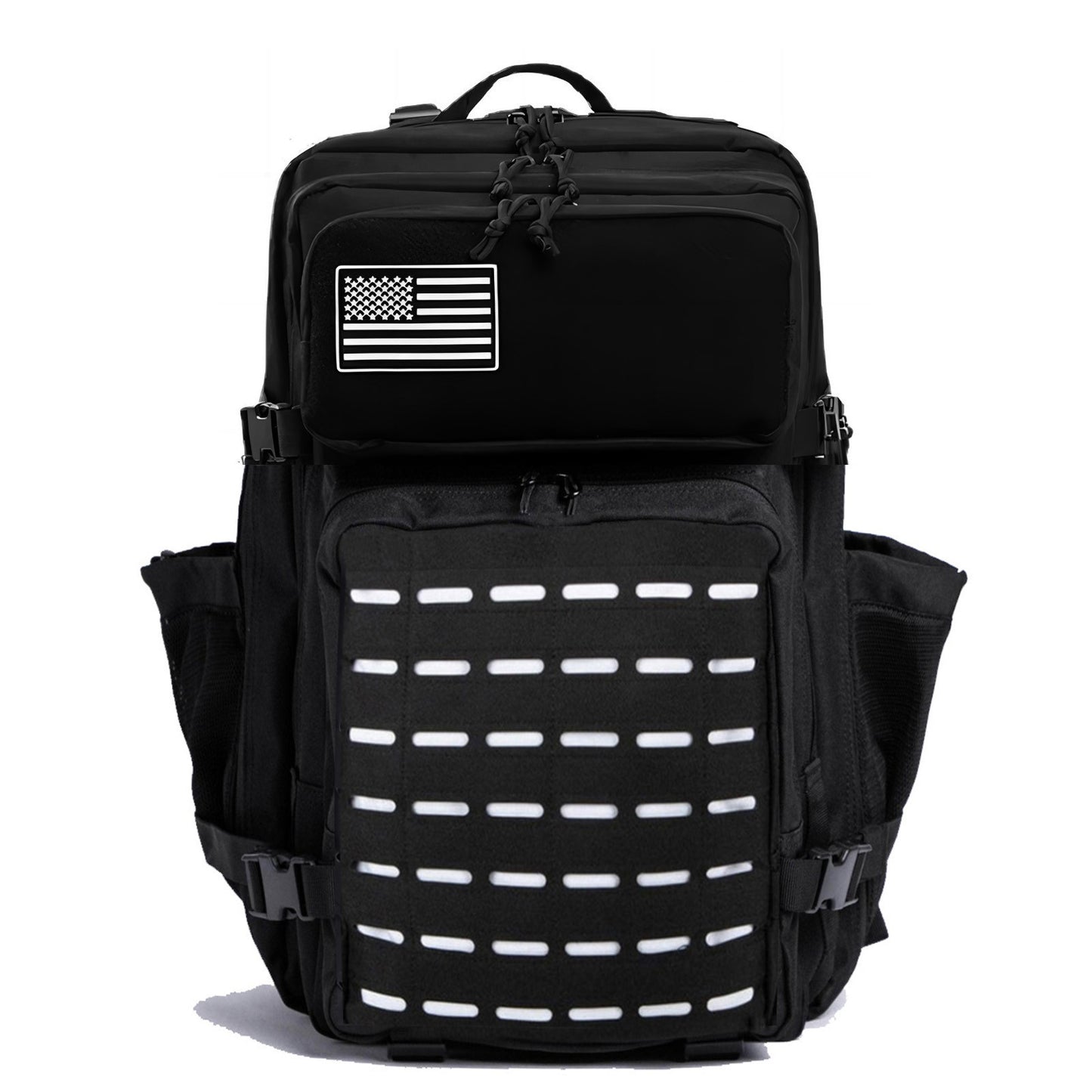 Mochila Impermeável 25L/50L com 2 Bolsos para Garrafas Academia Ao Ar Livre Viagem Caminhada Pesca Trekking Mochilas Bolsa para Notebook de 13 polegadas