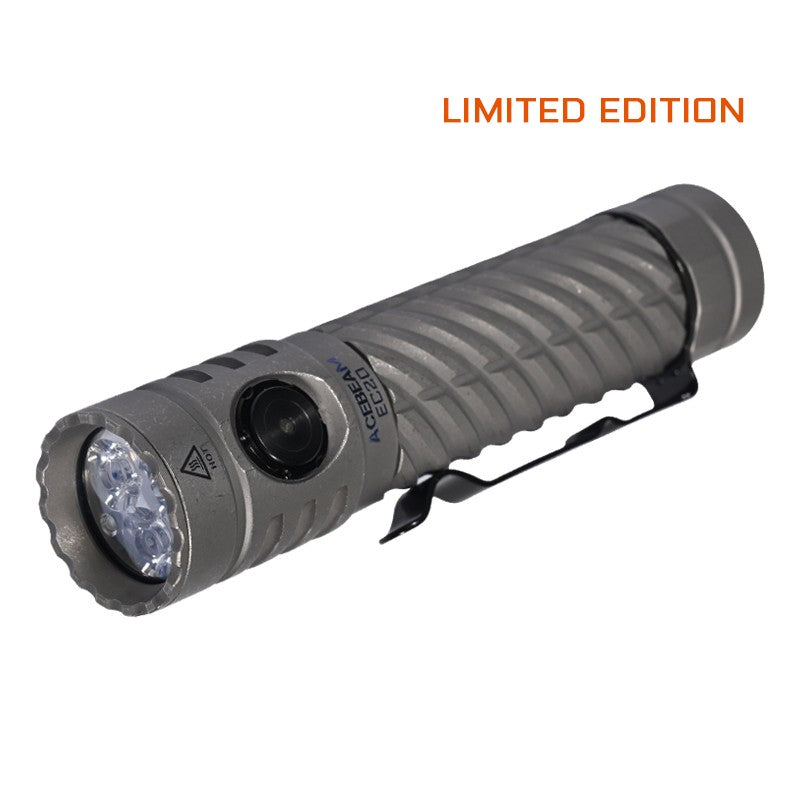ACEBEAM EC20 EDC Flashlight 18650 USB C Rechargeable Torch 519A High CRI LED 2800 Lumens 340 Meters Multi-color Auxiliary Light