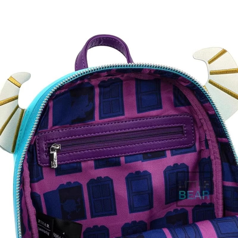 Disney Pixar Monstros S.A. Mochila - Mochila Escolar do Sulley e Mike de Monstros, Mochila de Viagem, Presente para Crianças