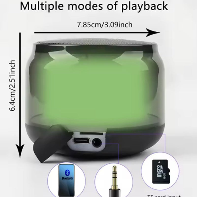 Mini Caixa de Som Bluetooth de Alta Qualidade para Celular, Áudio, Luz RGB, Caixa de Som Sem Fio, Subwoofer Portátil, Som para Home Theater