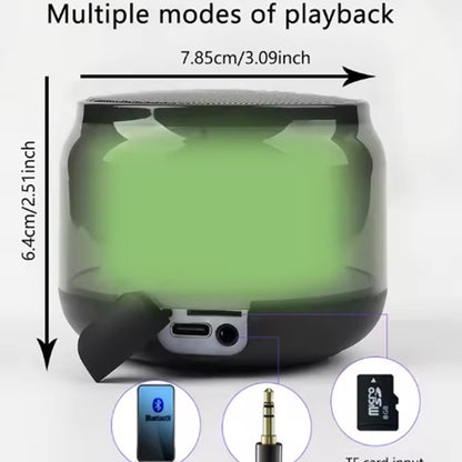 Mini Caixa de Som Bluetooth de Alta Qualidade para Celular, Áudio, Luz RGB, Caixa de Som Sem Fio, Subwoofer Portátil, Som para Home Theater