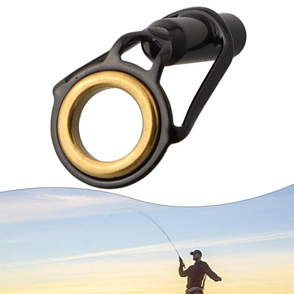 Kit de Reparo de Varas de Pesca com Guias, Vara de Pesca, Anéis de Linha, Ferramenta de Reparo de Varas, Peça de Estrutura de Aço Inoxidável (1 unidade)