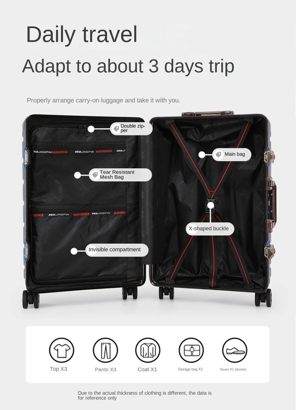 Malas de viagem aprimoradas: mala de 20 polegadas e mala de grande capacidade de 28 polegadas com rodinhas silenciosas com freio, porta-copos e porta de carregamento USB