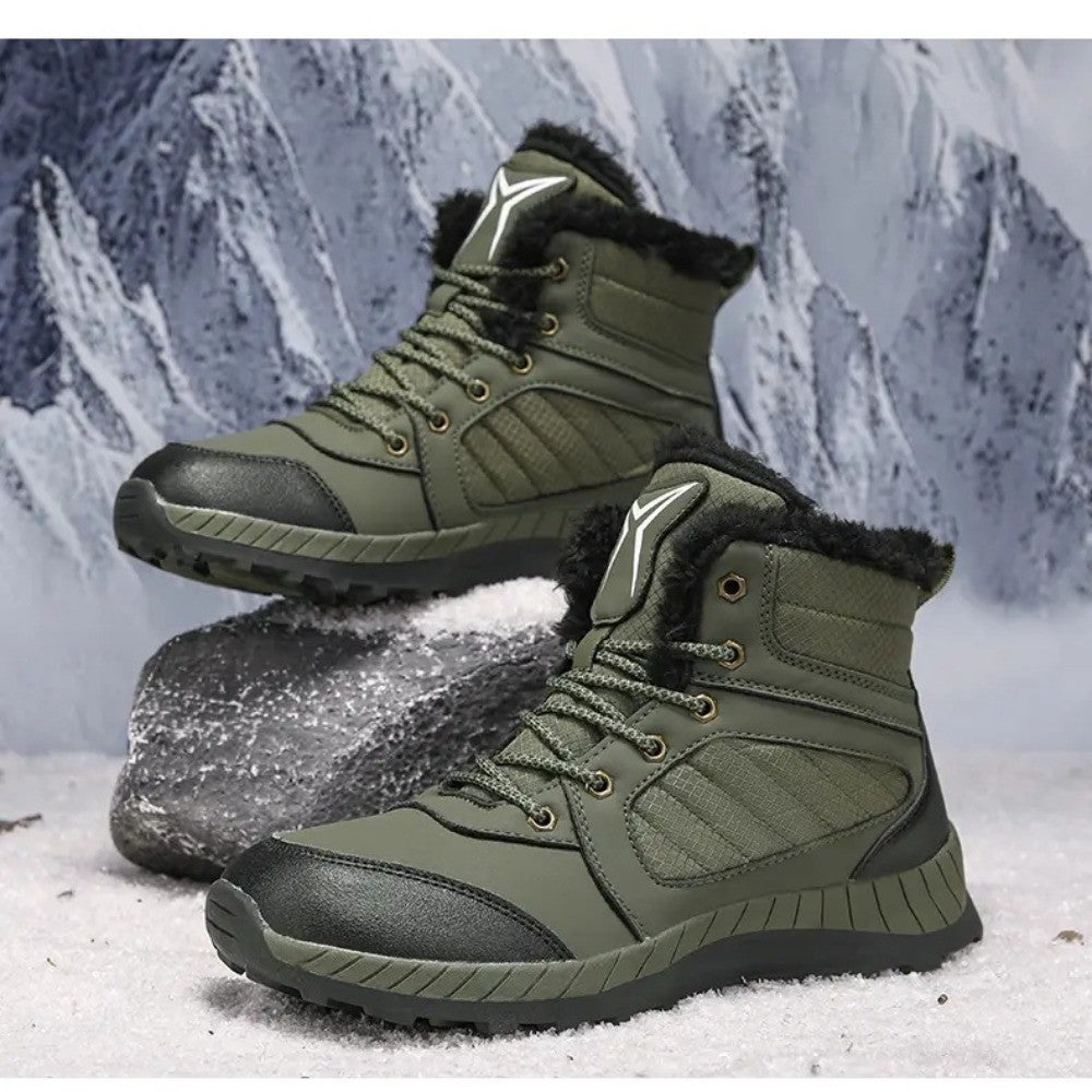 Men Women Waterproof Winter Boots Snow Barefoot Casual Shoes Outdoor Warm Work Shoes Ankle Shoes for Trekking Climbing Hiking