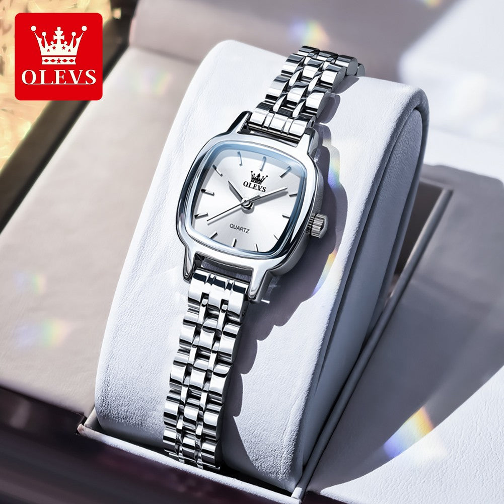 OLEVS 5675 Women Watches Elegant Ladies Square Quartz Watch Waterproof Luminous Wristwatch For Girlfriend Lovers Gift Reloj