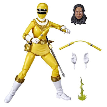 Power Rangers Lightning Collection Ranger Zeo Amarelo, Ranger Fantasma do Espaço, Ranger Rosa Dino Charge, Ranger Verde - Bonecos de Ação