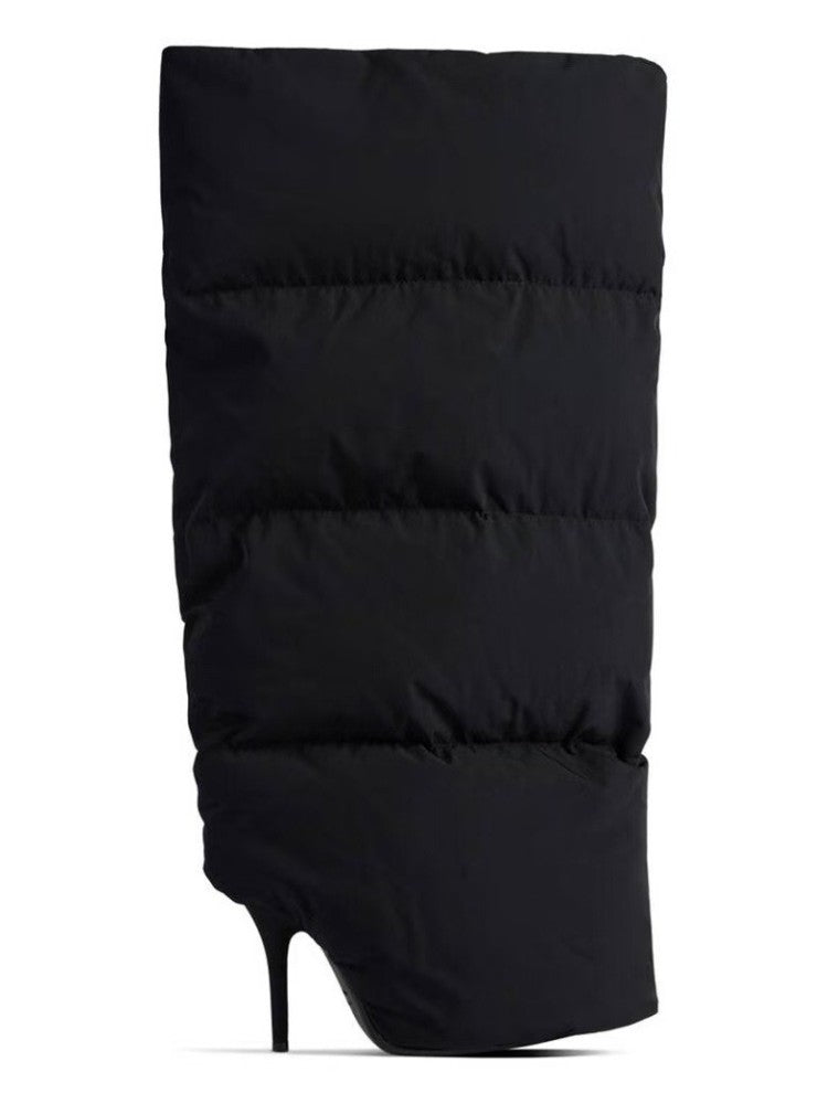 2024New Designer Slender High Heels Knee Length Women's Boots Fashion Walk Party Women's Large Mid Size Boots Autumn and Winter