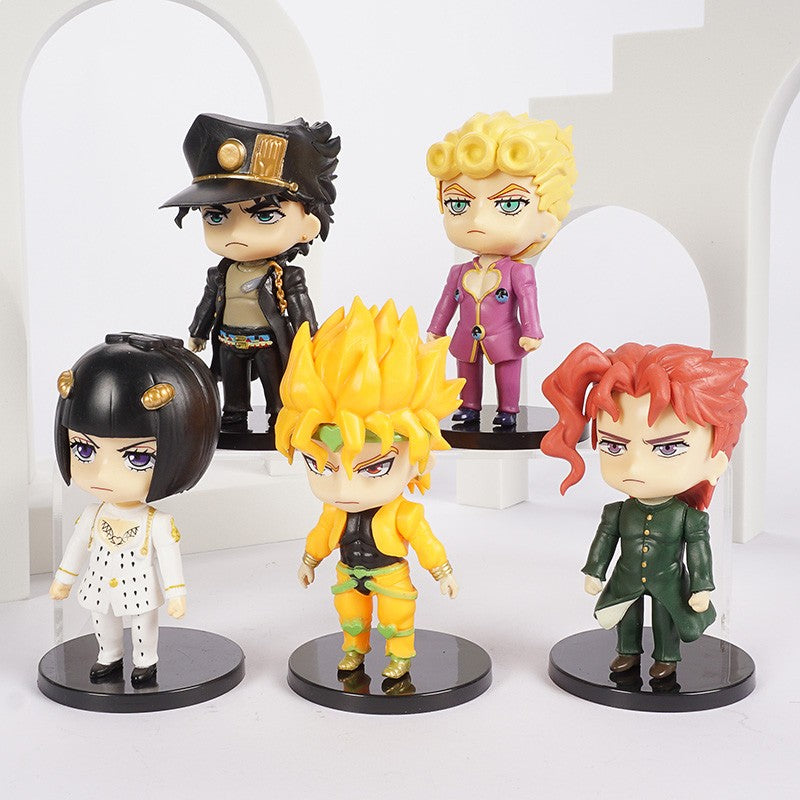 JoJo's Bizarre Adventure Jonathan Dio Higashikata Josuke Narancia Ghirga Pierre Q Versão Figuras Modelo Brinquedos Bonecas Presente
