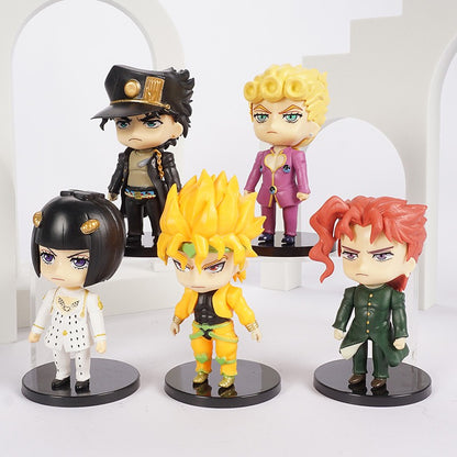 JoJo's Bizarre Adventure Jonathan Dio Higashikata Josuke Narancia Ghirga Pierre Q Versão Figuras Modelo Brinquedos Bonecas Presente