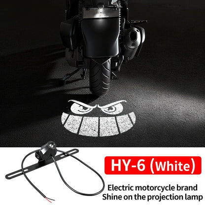Luzes de Projeção Traseira de LED para Motocicleta Olho de Diabo Luzes de Chão para Veículos Elétricos Luzes Ambiente de LED Luz de Aviso de Alto Brilho