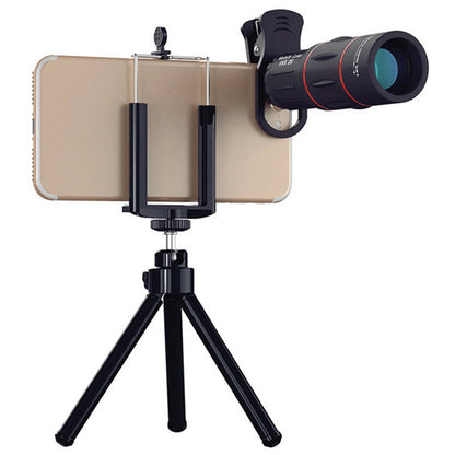 Lente de câmera de celular com clipe 18/28/36X, zoom monocular telescópico, lente telefoto universal para smartphone