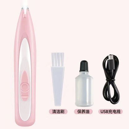 Máquina de Tosa Profissional para Cães e Luz LED Display LCD Lâmina de 18mm para Aparar Patas Baixo Ruído Aparador de Pelos de Pet sem Fio