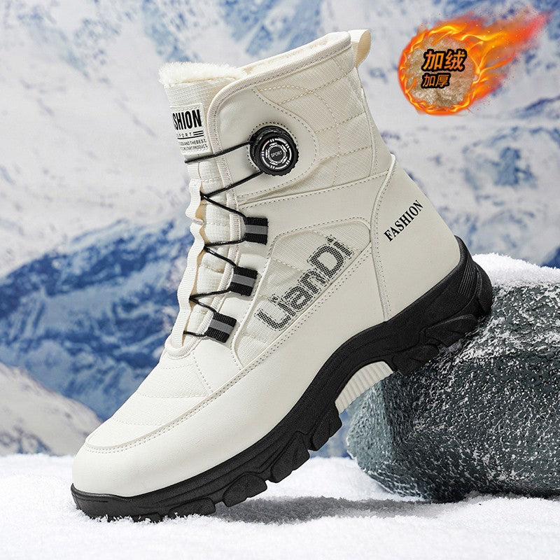 Men Top Quality Casual Snow Boots Waterproof Warm Winter Shoes Men Hiking Boots Outdoor Mountain Climbing Sneaker Man Trekking