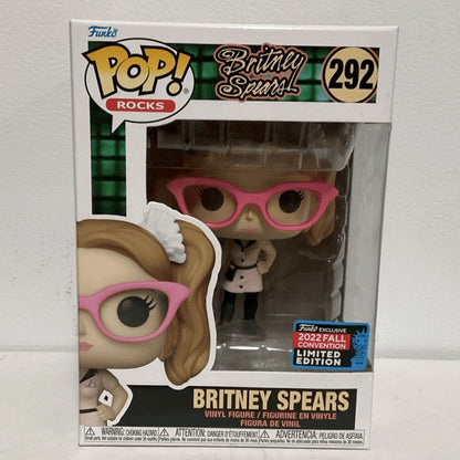 Britney Spears Funko Pop Rocker Singer Boneca Articulada 292 Escultura de Vinil Estrela Bonecas Presentes para Fãs Edição Limitada Modelo Colecionável