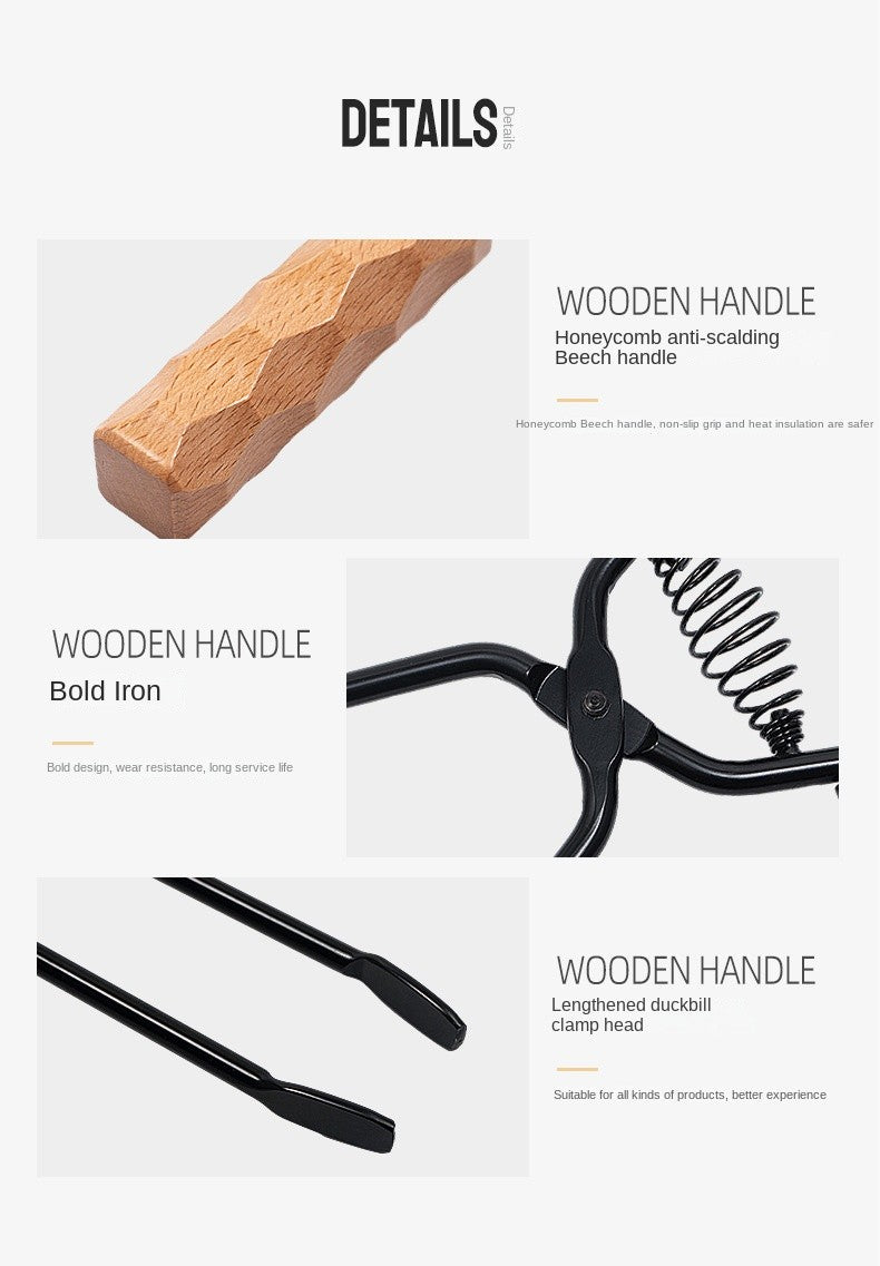 Outdoor barbecue charcoal clip,extended and thickened anti scalding charcoal clip,essential carbon clip for camping,travel,home