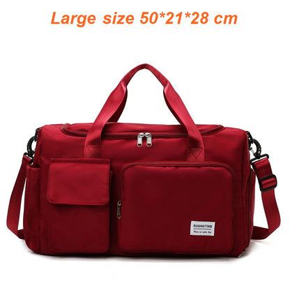 Womne's Travel Bags Handbags Gym Shoulder Bags Oxford Fitness Camping Trekking Bags Hiking Waterproof Outdoor Crossbody Bag