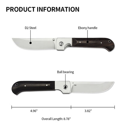 Russian Pchak Folding knife D2 Blade Wood Handle Kitchen Tool Portable Outdoor Tactical Survival Camping Hunting Utility Knives