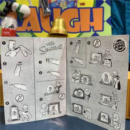 Desenho animado Os Simpsons Homer J Marge Bart Lisa Maggie Krusty o Palhaço Boneco de Ação Decoração de Mesa Brinquedo Colecionável Presente Infantil
