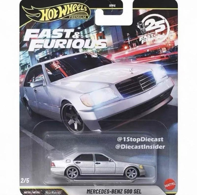 Novas Rodas Velozes e Furiosos 25º HNW46 Mercedes-Benz Mitsubishi 1:64 Miniatura de Liga de Metal Fundido Veículo de Brinquedo de Coleção de Carro de Presente
