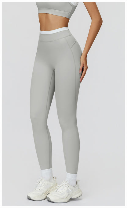 Yoga Pants Hip Lifting Fitness Women's Leggings Push Up Yoga Outdoor Recreation Quick Drying Exercise Color Blocking Tight Pants