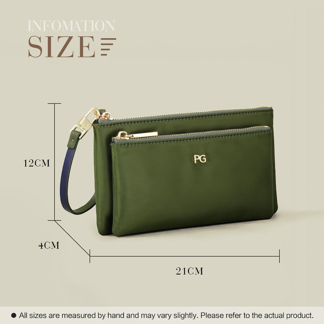 PG Lightweight Handbag Packable Outdoor Travel Fashion Design Handbag Classic Design High-end minimalist elegant bag