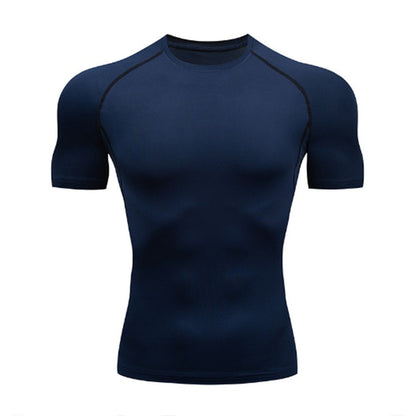 Men Compression Running T-shirt Fitness Tight Long Sleeve Sport Shirts Training Jogging Tops Gym Sportswear Dry Fit Rashgard
