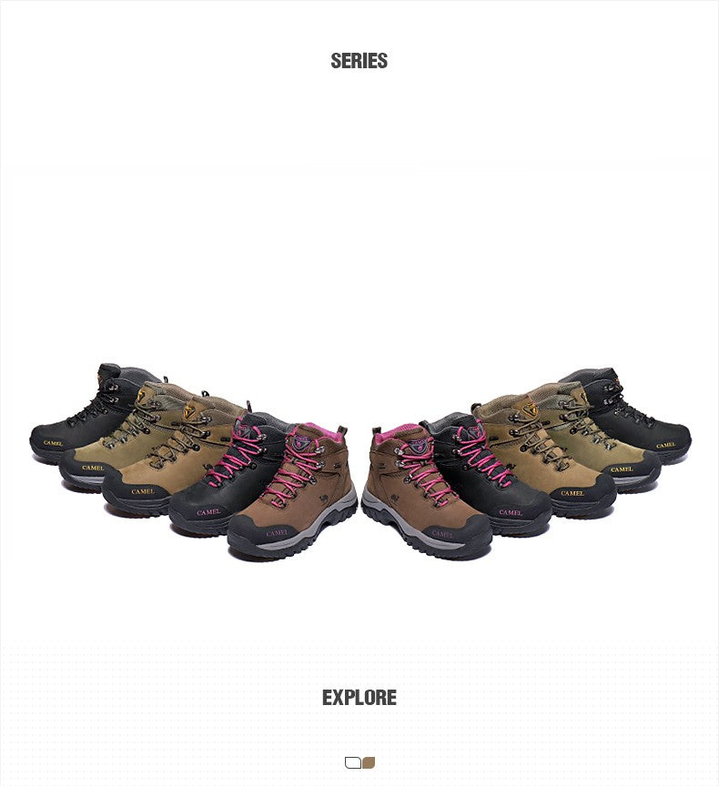 GOLDEN CAMEL Waterproof Hiking Shoes Men and Women Outdoor Anti-Slip Climbing Trekking Shoes for Men 2023 Leather Hiking Boots