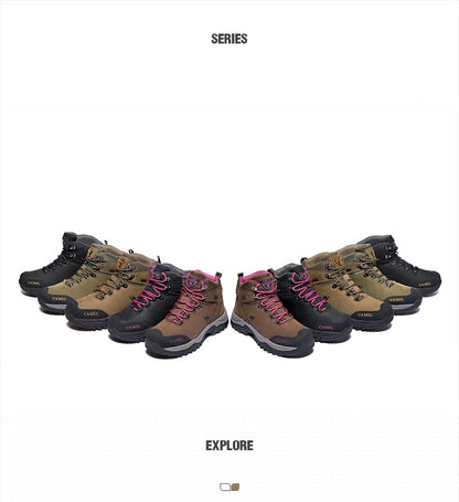 GOLDEN CAMEL Waterproof Hiking Shoes Men and Women Outdoor Anti-Slip Climbing Trekking Shoes for Men 2023 Leather Hiking Boots