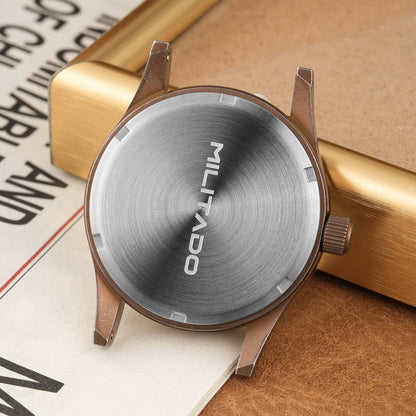 Militado Ml05 Vintage Field Watch VH31 Sweep Second Quartz Movement Sapphire Crystal High Clear AR Coating Luminous 38Mm Watches