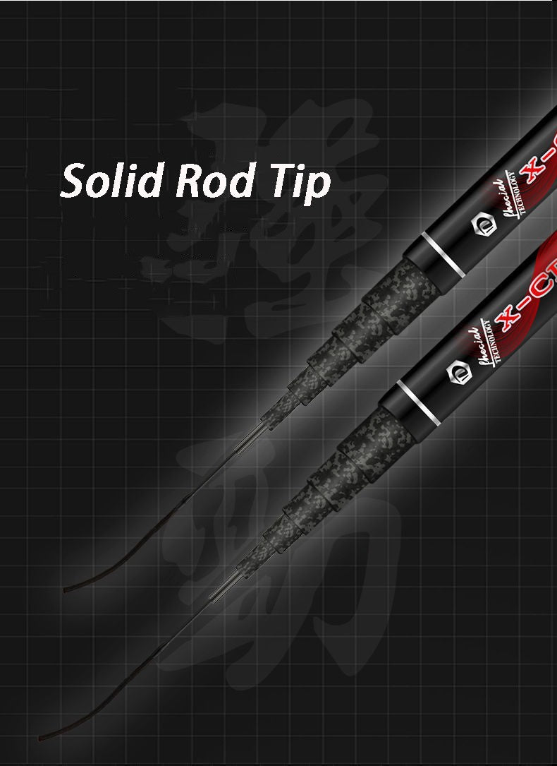vara de pescar ultraleve de carbono 4,5/6,3/7,2/8/9/10M 4H 28T vara de mão carpa cruciana vara longa de pesca vara de pesca de viagem alimentador fly fishing