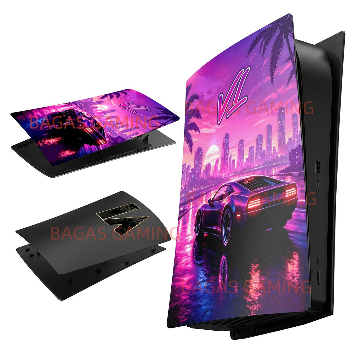 Digital Edition GA Face Plates  for PS5 Fat Console Accessories Shell Panel for PlayStation5 Pro Protective V Cover for PS5 Slim