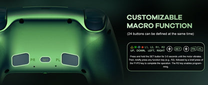 RGB Light Controller For PlayStation 5/PS5 Pro/Slim/PC Wireless Gamepad Marco/Turbo NO Drift Hall Effect Gaming Control Joystick