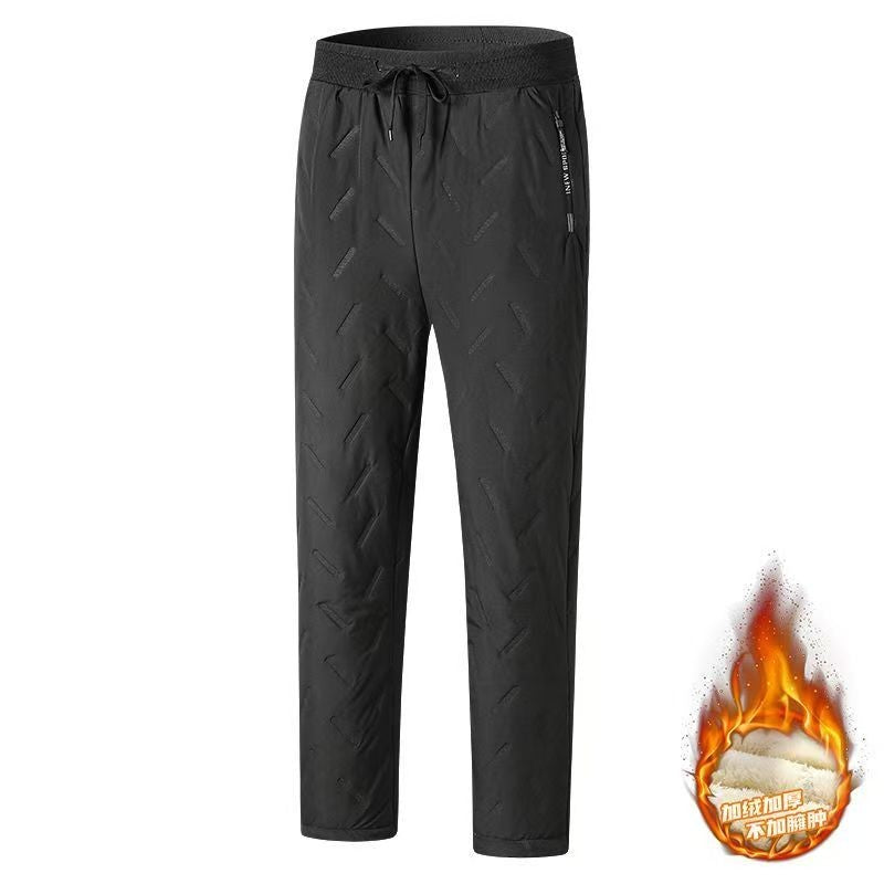 Animal Game Outdoor Women Plush Thick Fleece Waterproof Sweatpant Windproof Casual Work Pants Warm Lambswool Thermal Outerwear