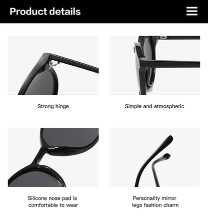 Óculos de Sol Polarizados Redondos Retrô Masculino Feminino Armação Clássica Leopardo Óculos de Sol Fashion Preto Dirigindo Masculino Feminino Goggles UV400