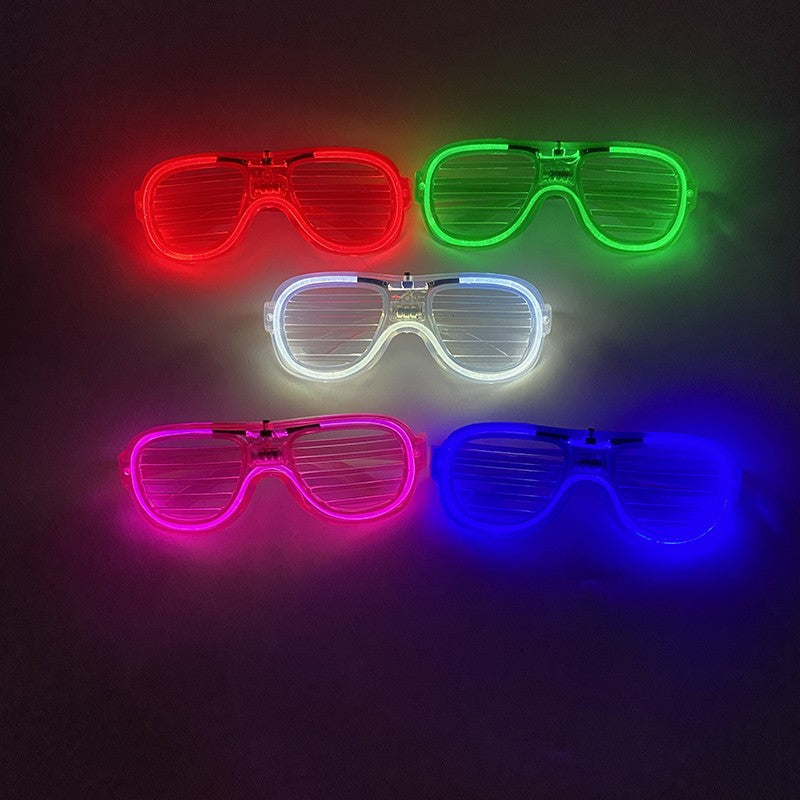 New Cool Wireless Glowing LED Light Up Glasses For Rave Festival Party Luminous Neon Mosaic Sunglasses Club Disco Eye Glasses
