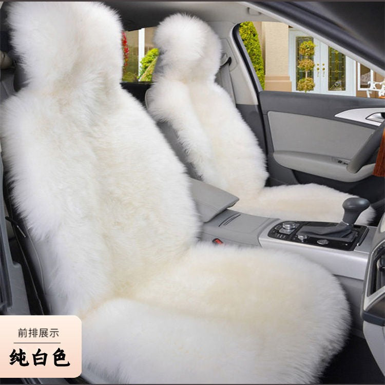 1 Peça Quente Pelúcia Capas de Assento de Carro Universal Longa Lã de Pelo Capa de Assento Dianteiro de Carro Protetor Almofada Tapete para Acessórios de Carro Almofada de Assento de Carro