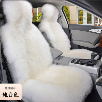 1 Peça Quente Pelúcia Capas de Assento de Carro Universal Longa Lã de Pelo Capa de Assento Dianteiro de Carro Protetor Almofada Tapete para Acessórios de Carro Almofada de Assento de Carro