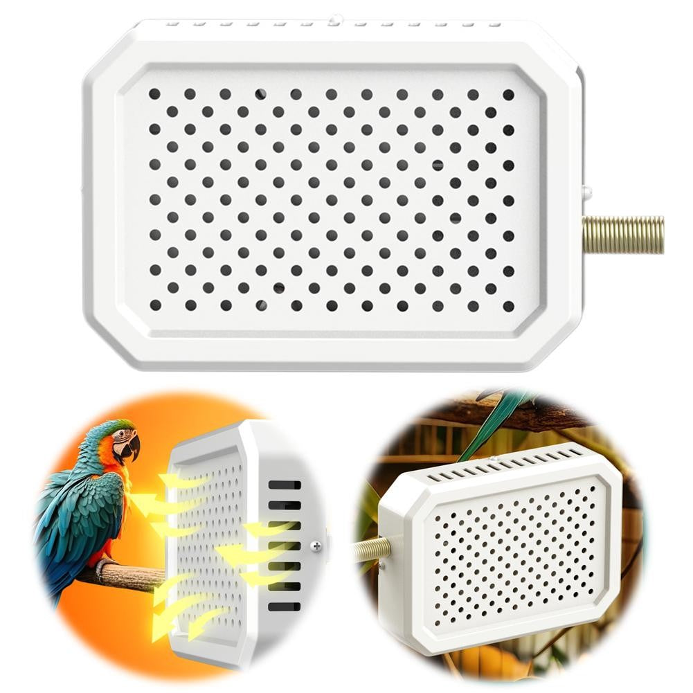 Aquecedor de Gaiola de Pássaro Seguro Controle de Temperatura Constante Economia de Energia Impermeável à Prova de Poeira Resistente à Mordida Suporte Ajustável para M6R6
