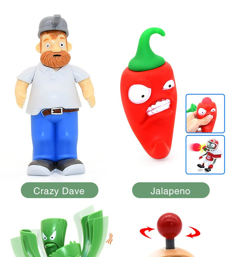 PLANTS VS ZOMBIES 2 Toys Full Set New Role Pea Shoote Alliance Bullet Ejection Attack Walking Dead Children's Gifts Delivery Bag