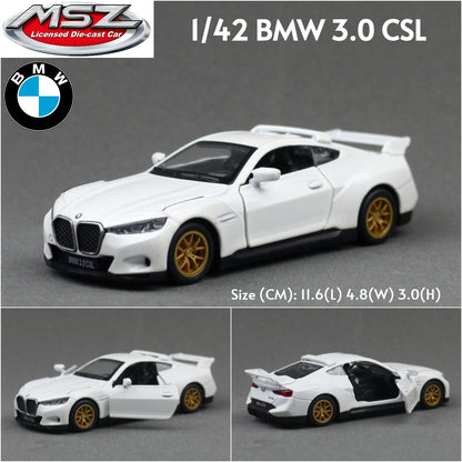 MSZ 1/43 BMW M3 M4 X6 X7 Mini Cooper SUV Carro Esportivo de Corrida Brinquedo Modelo Diecast Metal Miniatura Coleção de Fricção Presente Infantil