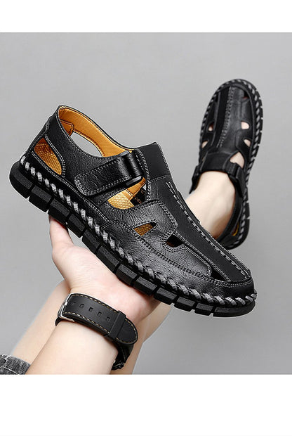 Handmade Men's Shoes Outdoor Shoe Men Casual Men Shoes Breathable Suede Leather Shoe Anti-Skid Walking Shoe Hot Sale Footwear