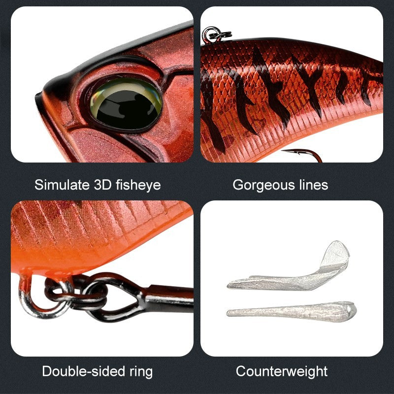 Iscas de Pesca MEREDITH Apex Vibe F85mm 24g Wobblers Iscas de Pesca Isca de Vibração para Acessórios Artificiais de Profundidade Total