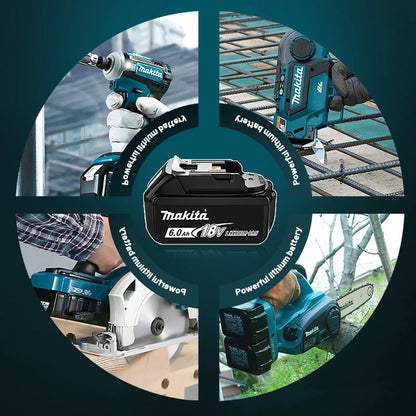 Bateria Original Genuína Makita 6Ah 6000mAh 18V Makita BL1860 BL1850B BL1850 BL1840 BL1830B bateria de lítio recarregável makita