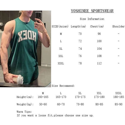 Tank Top Men Singlet Muscle Shirts Gym Basketball Tank Tops Tee Workout Clothes for Men