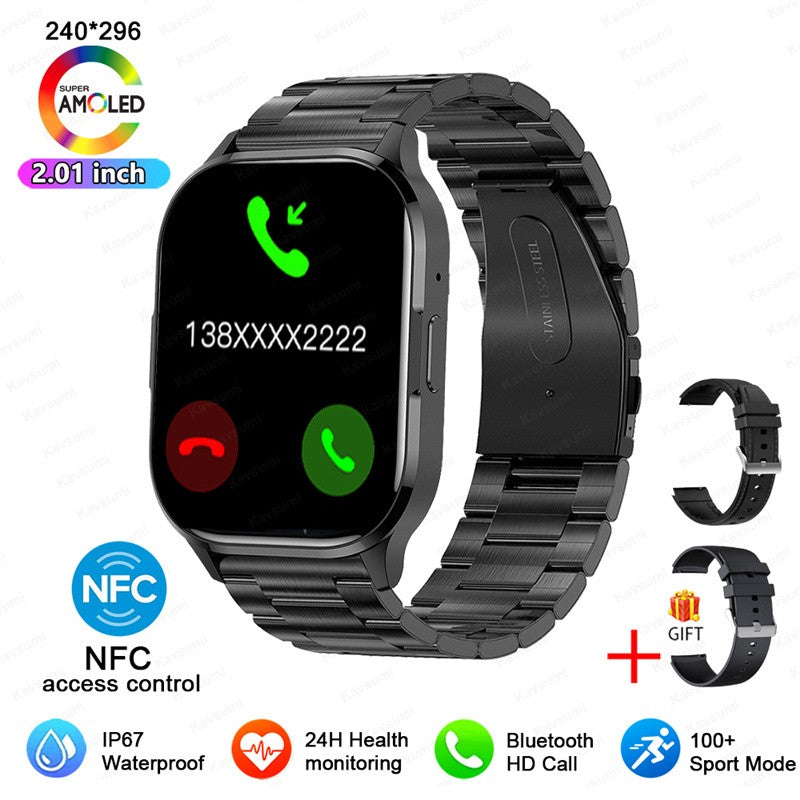 Smartwatch Ultrafino Masculino Feminino Tela Sempre Ativa Pulseira Esportiva Chamada Bluetooth Fashion Smartwatch Saúde Mostrador Personalizado