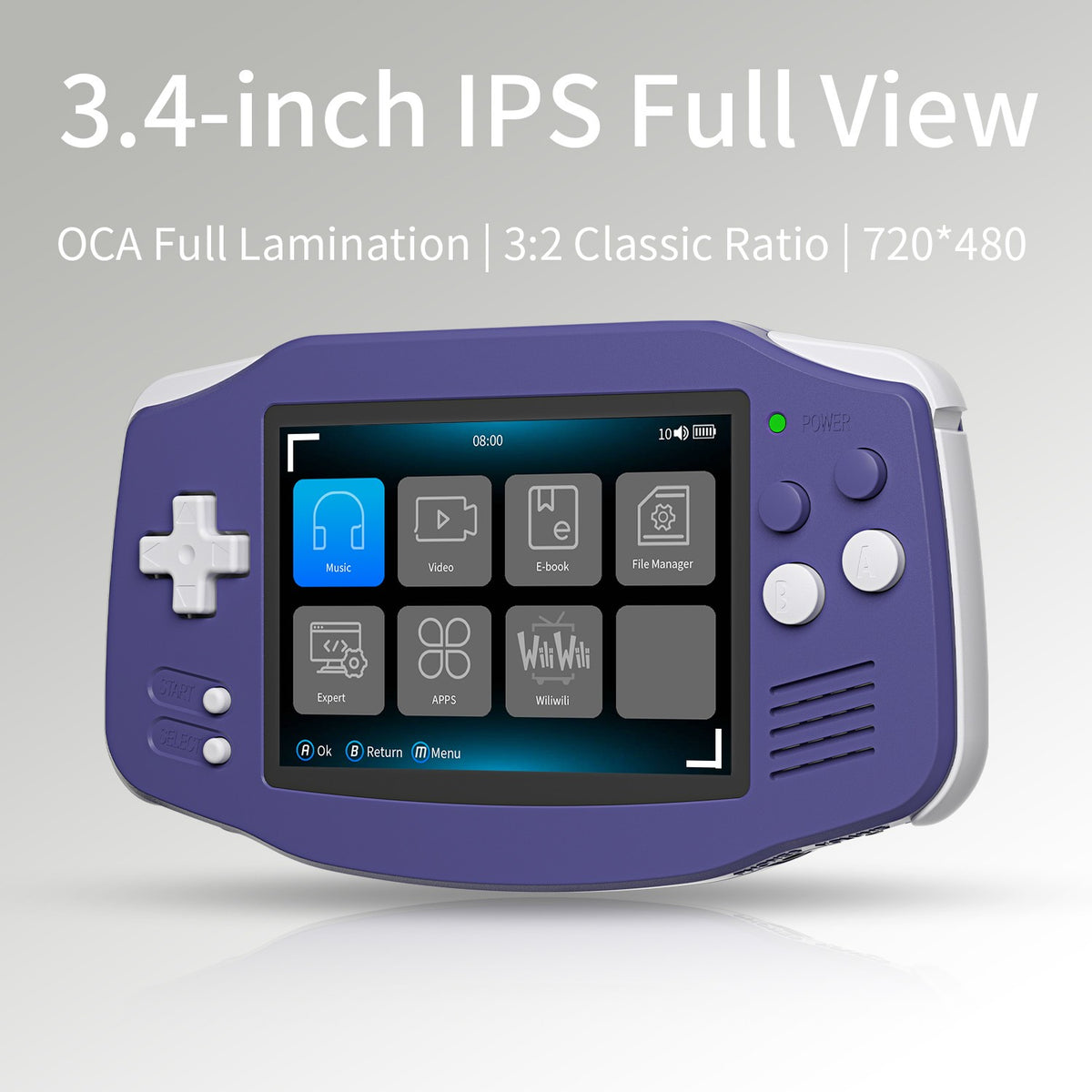 Anbernic RG34XX Handheld Game Console 3.4 inch IPS 720*480 Screen Linux System HDMI Compatible 3500 mAh Video Game Console